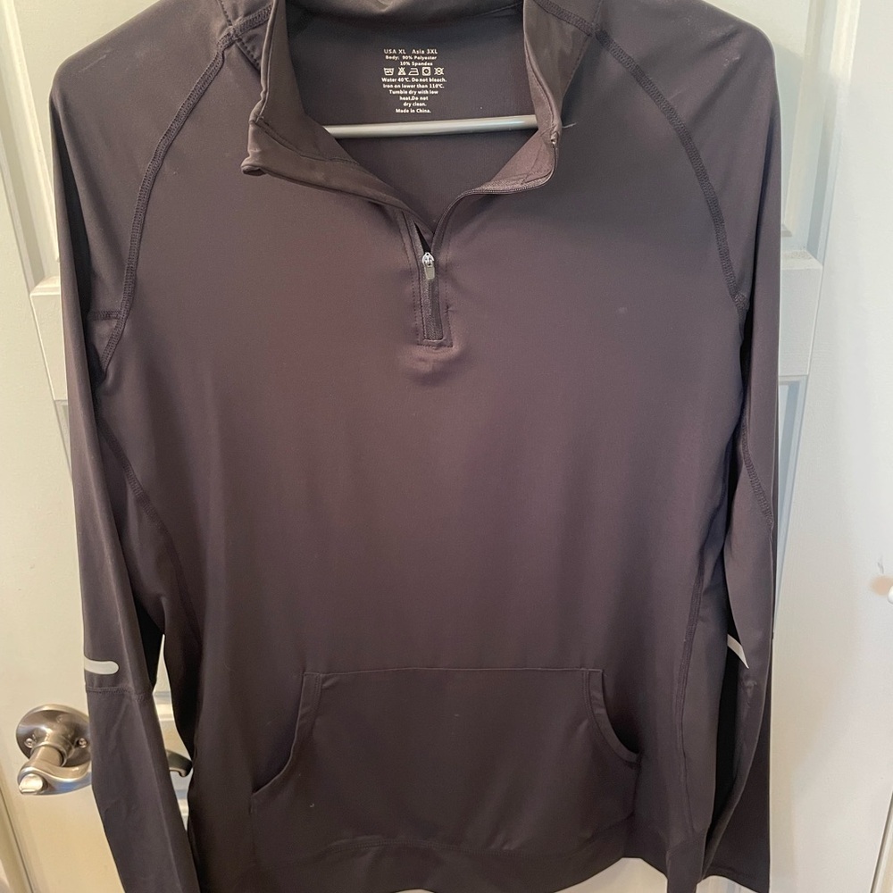 Black Quarter-Zip Jacket